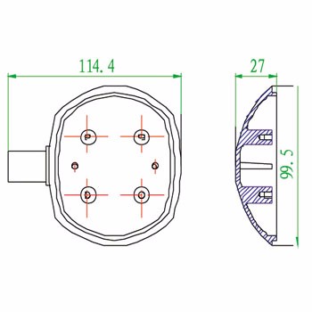 巡航灯罩1143300-C01NEW
